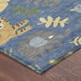 thumbnail image 3 of Addison Rugs Chantille Indoor/Outdoor Transitional Kids Blue Machine Washable Round Rug, 8' x 8', 3 of 7