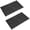Black, variant on Bamboo Bath Mat Bathroom Rugs Floor Wood Shower Bathtub Waterproof Non Slip Accessories 16x24 Inch Easy to Clean, Natural, 1 pc