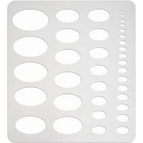 Metal Oval Stencils 304 Stainless Steel Shape Stencils Drawing Templates