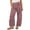 PastelViolet, variant on PUWEI Women's Corduroy Barrel Jeans Casual Wide Leg Mid Rise Elastic Waist Baggy Pants with Pockets