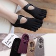 thumbnail image 2 of Women Non-Slip Yoga Socks with Silicone Grips Criss-Cross Straps Solid Color 5 Toes Low Cut No Show Boat Hosiery for Pilates Ballet Hospital Dance Fitness, 2 of 17