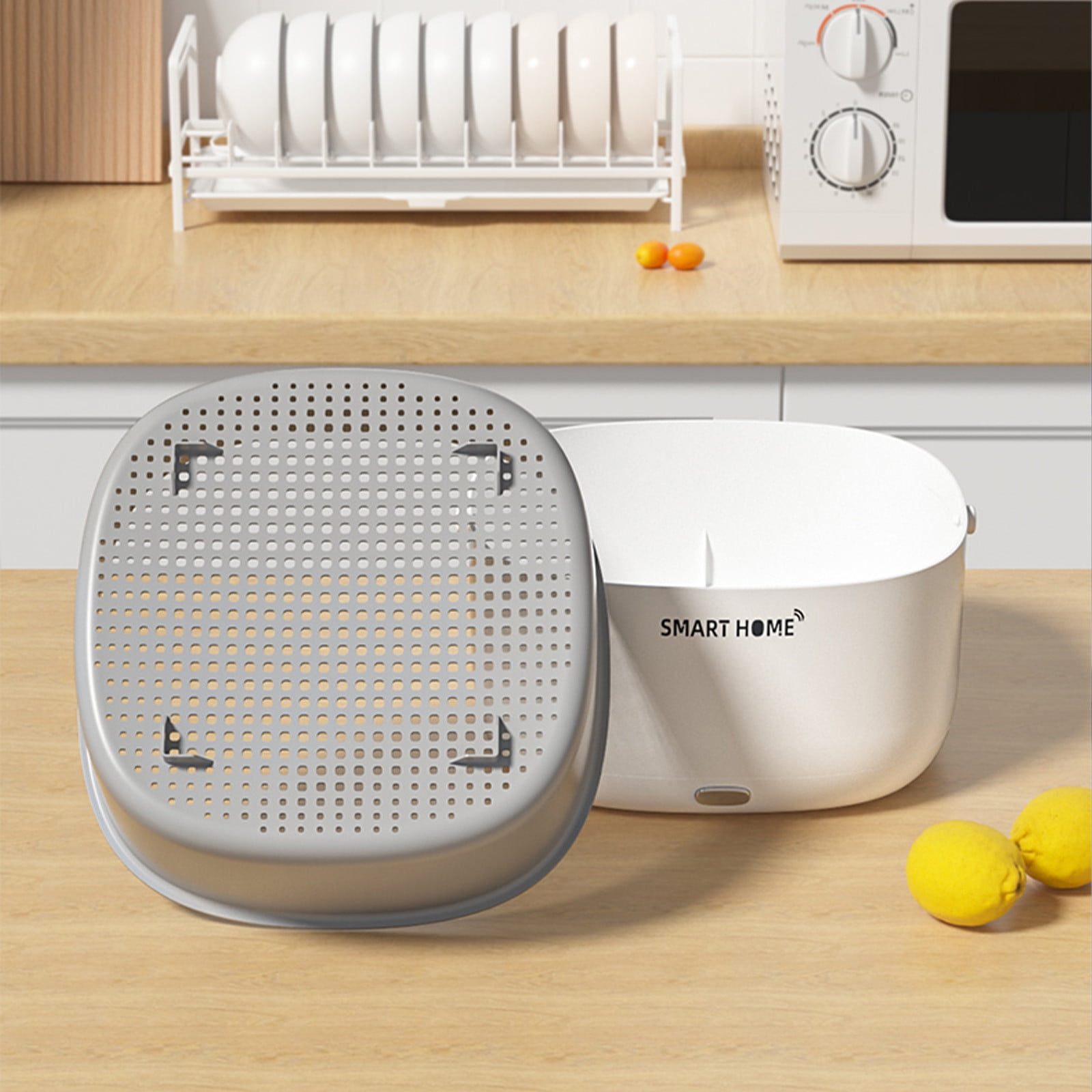 Clearance Fruit and Vegetable Washing Machine, Washing Basket Fruit and Vegetable Washing Machine for Fruit and Vegetable Quiet, Cleaning Machine Battery Power in Clearance