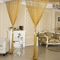 thumbnail image 2 of 39''x79'' Glitter Door String Curtain Window Panel Silver Ribbon Fringe Glitter Tassel Curtains Room Divider Crystal Tassel Fringe Beaded Fly Screen Decor, 2 of 7