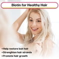 thumbnail image 6 of MAX ABSORPTION Biotin Liquid Drops (Mixed Berry), 5000 mcg Biotin Per Serving, 60 servings, No Artificial Preservatives, Vegan Friendly, Support Healthy Hair, Strengthen Nails, Improve Skin Health, 6 of 8