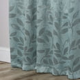 thumbnail image 6 of Superior Blackout Leaves Curtains Set of 2, Light Filtering Grommet Curtain Panel Set, Green Lily, 70"W x 84"L, 6 of 9