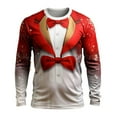 thumbnail image 1 of Playeras Para Gimnasio Para Hombre, Camiseta De Manga Larga Para Otoño E Invierno, Cuello Redondo, Estampado Completo, Ambiente Festivo, Celebración, 1 of 3