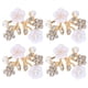thumbnail image 2 of Hebilla De Cristal, Hebilla De Cristal Hueca, Espalda Plana, Encantadora, Exquisita, Elegante, Decorativa Para Cinturones De Novia, Decoración Para Ropa De Bricolaje Para ANGGREK Hebilla con forma de rama de flor de perla NO.2 de 3,5x2,2 cm, 2 of 8