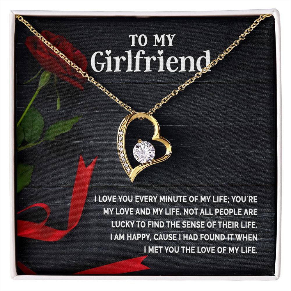 Personalized Interlocked Heart Necklace - To My Girlfriend - You Compl -  Wrapsify
