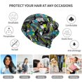 thumbnail image 5 of Yiaed sport sonw board Print Multifunction Beanie Hats for Women Men Slouchy Knit Beanie Hat Winter Hat Scarf Stretch Skull Cap, 5 of 8