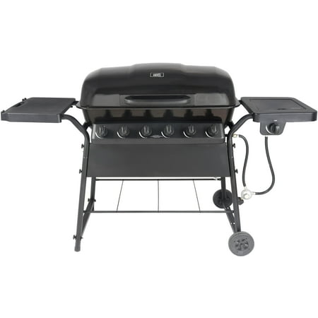 Expert Grill 58,000 BTU 6-Burner Gas Grill with Side Burner, (Best Ribs On Gas Grill)