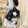 thumbnail image 3 of Itabag Backpacks Lovely Pin Display Drawstring Backpacks with Inserts Itabag Backpacks Daypack Travel Bag for Women Men, 3 of 20