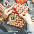 thumbnail image 3 of 200Pcs Christmas Gift Tags Sticker, Self-Addhesive Christmas Labels for Gifts Sticker, Kraft Paper Christmas Labels with 4 Christmas Patterns, Christmas Tag Sticker for Gift Bags, Cards, Envelope, 3 of 5