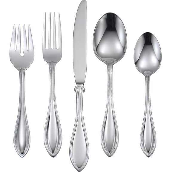 Oneida American Harmony 45 Piece Everyday Dining Flatware Set, Service For 8, Silverware
