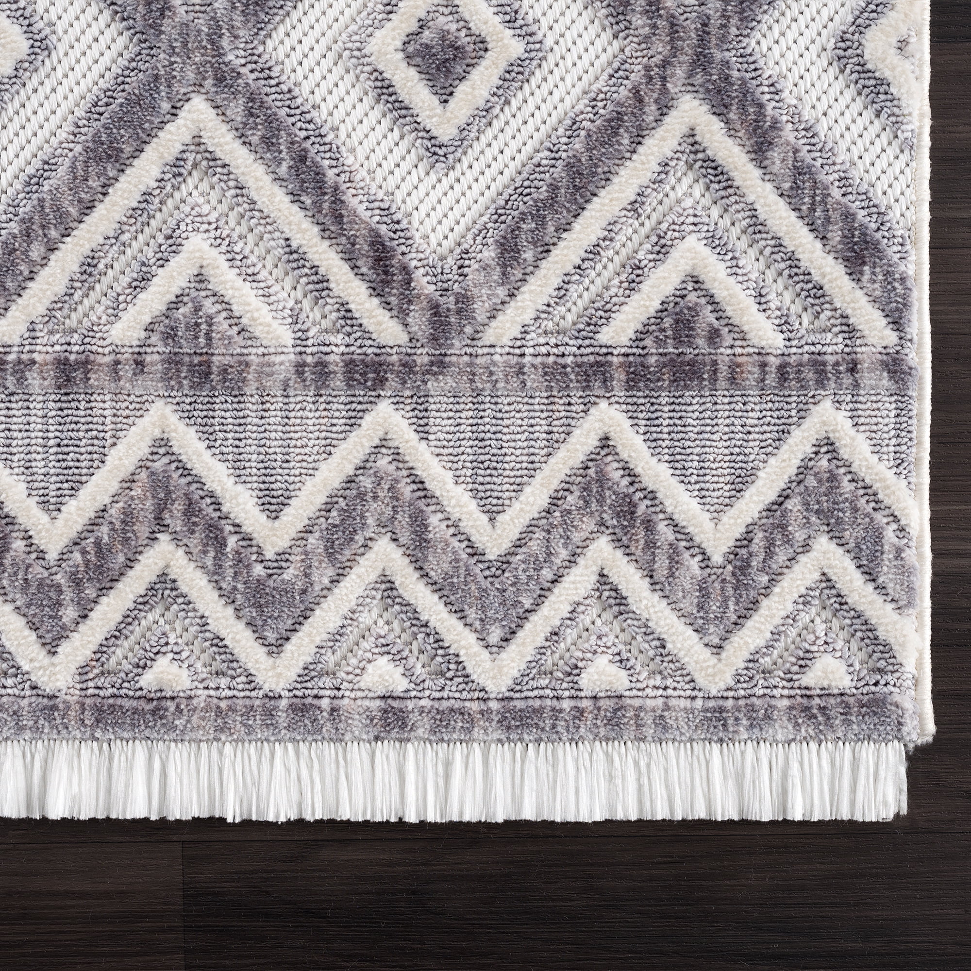 United Weavers Keya Sahara Modern Geometric Area Rug, Grey, 5'3" x 7'2"