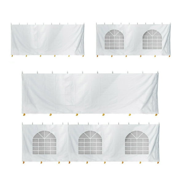 TentandTable Standard Sidewall Kit for 8 ft Sides, White, 60 ft x 90 ft