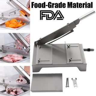 Stainless Steel Manual Frozen Meat Slicer Food Cutter Machine Home Use 20cm