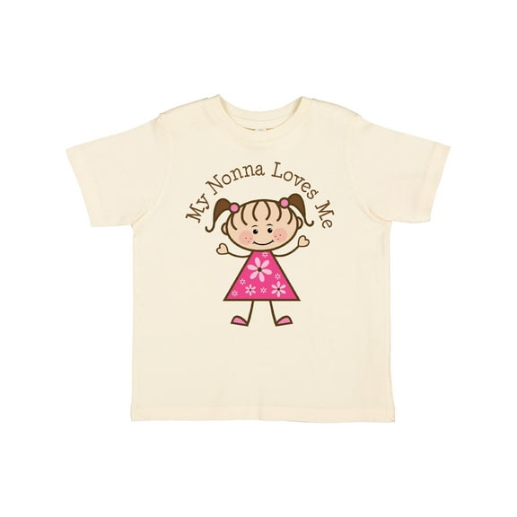 Inktastic My Nonna Loves Me Girls Toddler T-Shirt