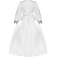thumbnail image 2 of Jizyo Robe Maxi Abayas Musulmanes pour Filles, une Pièce, Manches Longues, Robe de Prière Islamique, Robe de Caftan Arabe Blanche 120/5 Ans, 2 of 7