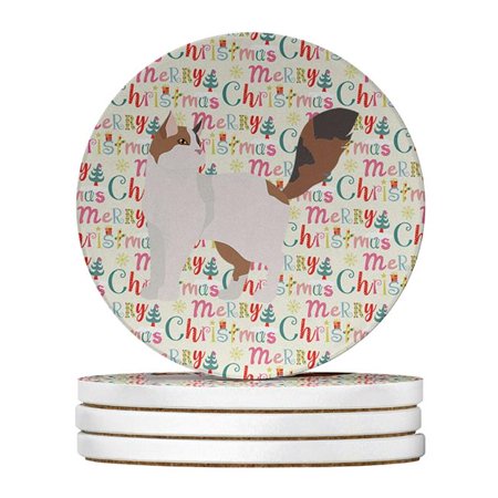 

Carolines Treasures WDK2656RCS4 4 x 4 in. Unisex Turkish Van Cat Christmas Large Sandstone Coasters - Pack of 4