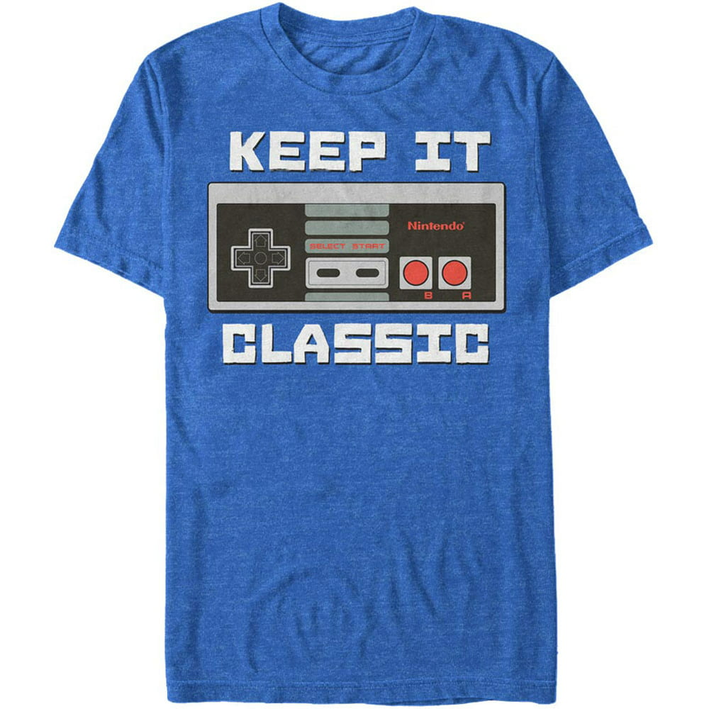 Nintendo - Nintendo Men's Keep It Classic - Heather T-shirt Athletic ...