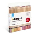Kingart Studio, Colored Pencil Set, Soft WaxBased Cores, Set of 72