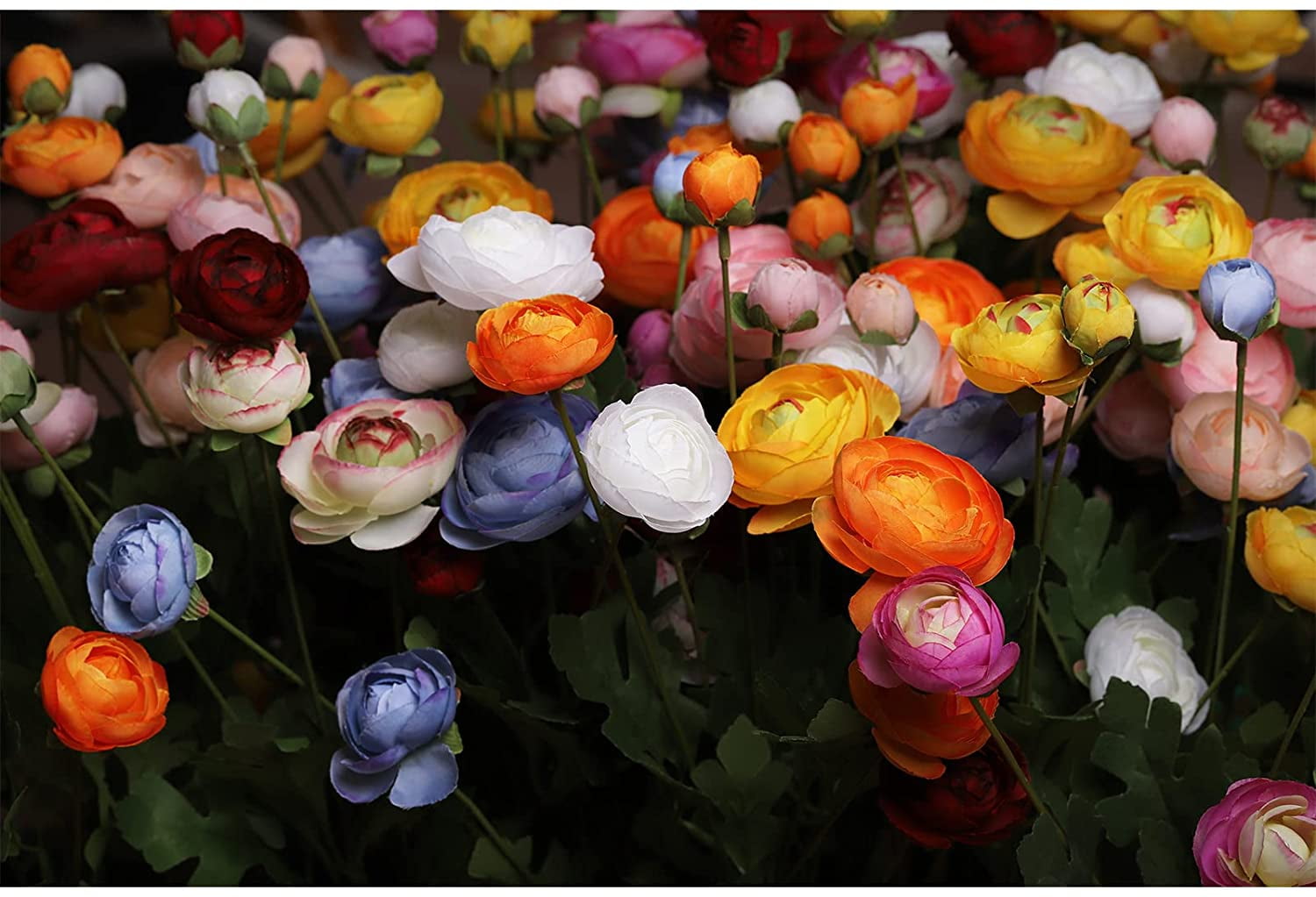 Artificial Silk Flowers Ranunculus Fake Flower,Suitable for Core Decorations,Weddings,Homes,Artistic Decorations,and Props (Pink)