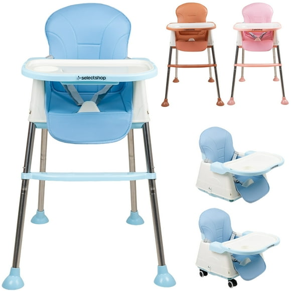 Silla Periquera Bebe Alta Plegable 3 En 1 Portátil Charola