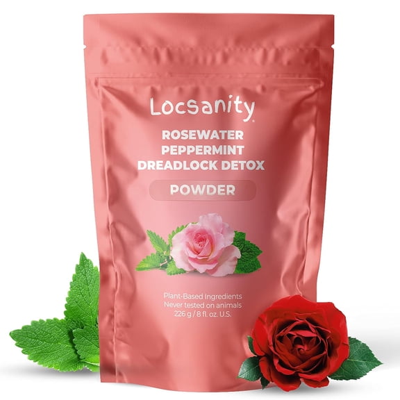 Locsanity Loc & Scalp Detox Powder – Deep Scalp Cleanser for Build-Up, Residue & Oil, Natural Scalp Detox & Loc Care (8 oz)