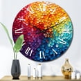 thumbnail image 2 of Designart "Contrasting Cadence Hardedge Art wall art I" Abstract Oversized Wall Clock, 2 of 5