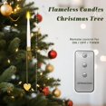 thumbnail image 3 of Paquete de 10 velas cónicas sin llama para decoración de árboles de Navidad, 3 of 7