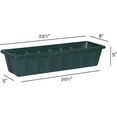 thumbnail image 4 of Novelty 02241 203475 2241 24" Green Flower Box Planter, Inch, 4 of 6