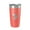 Coral, variant on McKenzie Lake Map Tumbler Travel Mug Insulated Laser Engraved Coffee Cup Wisconsin 20 oz Coral