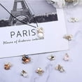 thumbnail image 4 of 16 colgantes de flores de resina con diamantes de imitación de 8 estilos, cuentas de perlas de aleación para pulseras, collares y joyas., 4 of 6