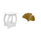 thumbnail image 1 of Estante De Almacenamiento Decorativo Creativo Multifuncional Moderno, Escritorio De Café Con Hojas De Ginkgo De Hierro Forjado, Escultura De Pared Abstracta Para Cafetería, Dormitorio,, 1 of 8