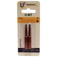 thumbnail image 2 of U2 Fasteners B00215020X 2 in. T-15 Carded U-Bit, Red - 2 Piece, 2 of 3