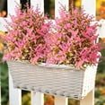 thumbnail image 5 of Artificial Plants Outdoor Pointed-Leaf Lavenders Ground Stake 45cm Tall Faux Spike for Garden Patio Decor, 5 of 6