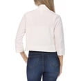 thumbnail image 3 of Women's Casual 3/4 Sleeve Bolero Open Front Cardigan Jacket, 3 of 6