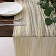 thumbnail image 2 of Cheesecloth Table Runner 10ft Boho Gauze Cheese Cloth Rustic Sheer Runner for Party Wedding Bridal Baby Shower Birthday Centerpiece Summer Table Decorations, 2 of 7