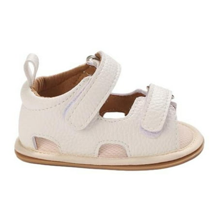 Meresysid Toddler Kids Infant Newborn Shoes Non-Slip Rubber Sole s First Walking Crib Shoes Loafers Flats White