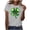 Gray, variant on Blouse Tops for Women Dressy,Saint Patrick's Day Shirts Women Funny Shamrock Graphic Print Irish T Shirt Spring Casual Short Sleeve Crew Neck Tee Tops