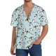 thumbnail image 1 of Fotbe Milk Bottles And Cow Head Camisa Estampada de Manga Corta para Hombre, Casual de Verano, Estilo Playero, Sin Arrugas-X-Large, 1 of 5