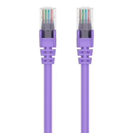 UPC: 0722868484791 | Belkin A3L980-25-PUR-S CAT6 Ethernet Patch Cable Snagless  RJ45  M/M
