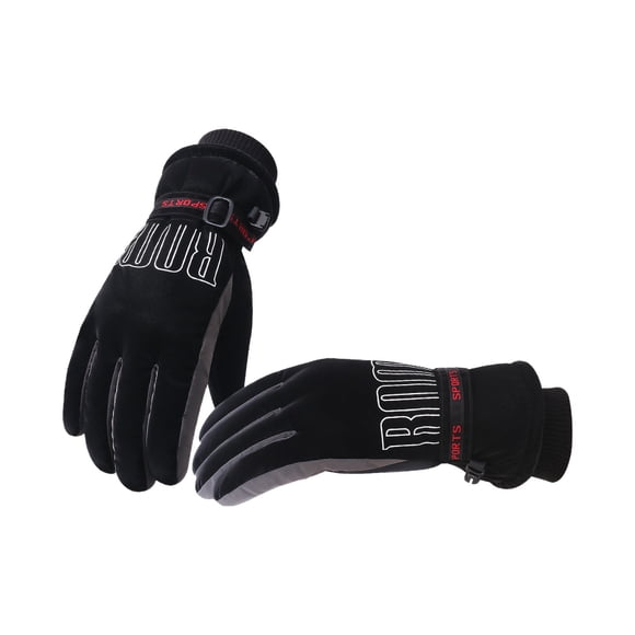 Teissuly Winter Warm Gloves, Diving Cloth Plus Velvet Thickened Outdoor Man Gloves Windproof Gloves for Man Fleece Lined Thick Warm Gloves Teissuly WER202311011831