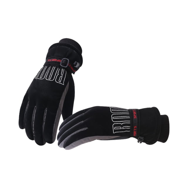 Teissuly Winter Warm Gloves, Diving Cloth Plus Velvet Thickened Outdoor Man Gloves Windproof Gloves for Man Fleece Lined Thick Warm Gloves Teissuly WER202311011831