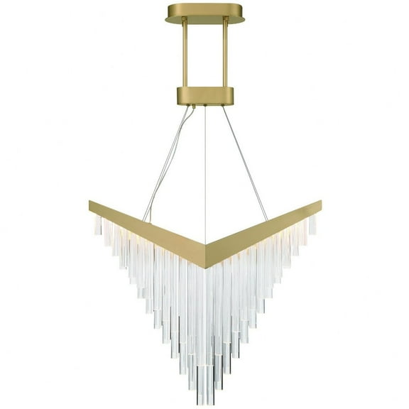 47187-016 Eurofase Lighting Vivien - 48W 1 LED Chandelier-27 Inches Tall and 16 Inches Wide-Gold Finish