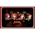 thumbnail image 1 of VONKY Year of the Rabbit, New Year's Day, Spring Festival, Static electricity stickers, Window stickers, Window decorations, Display window glass stickers, 1 of 1