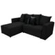 thumbnail image 3 of Sala Esquinera Modular El Bazar Store Lombar Negro 220 x 160 cm, Tela Lino nacional, 3 of 6