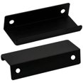 thumbnail image 2 of Lc Lictop Tirador De Borde De Dedo De Montaje Trasero Tirador Oculto De Aleación De Aluminio Negro De 80 Mm/3,15" para Gabinete De Cajón De Puerta De Cocina Casera (6 Piezas), 2 of 5