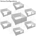 thumbnail image 5 of SmithBuilt 48" x 48" x 18" Whelping Box for Dogs and Puppies, Heavy Duty Whelping Pen and Birthing Box with Rails, Gray, 5 of 8