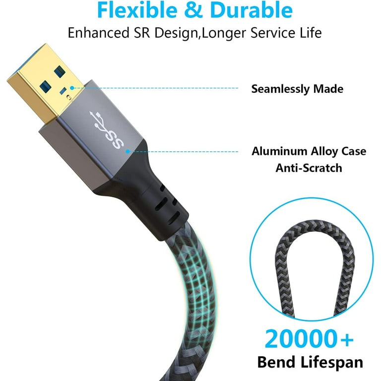 USB Extension Cable Male Female Micro USB 3.0 /2.0 Data Charging
